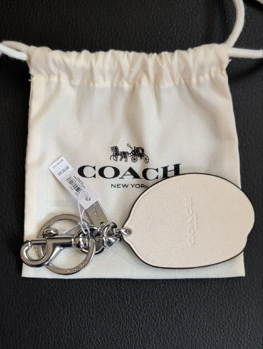 Coach NYC Lemon Keychain/Bag Charm (CA055) NWT